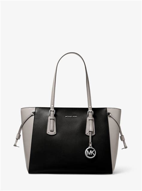 michael kors bag two tone|Michael Kors voyager medium tote.